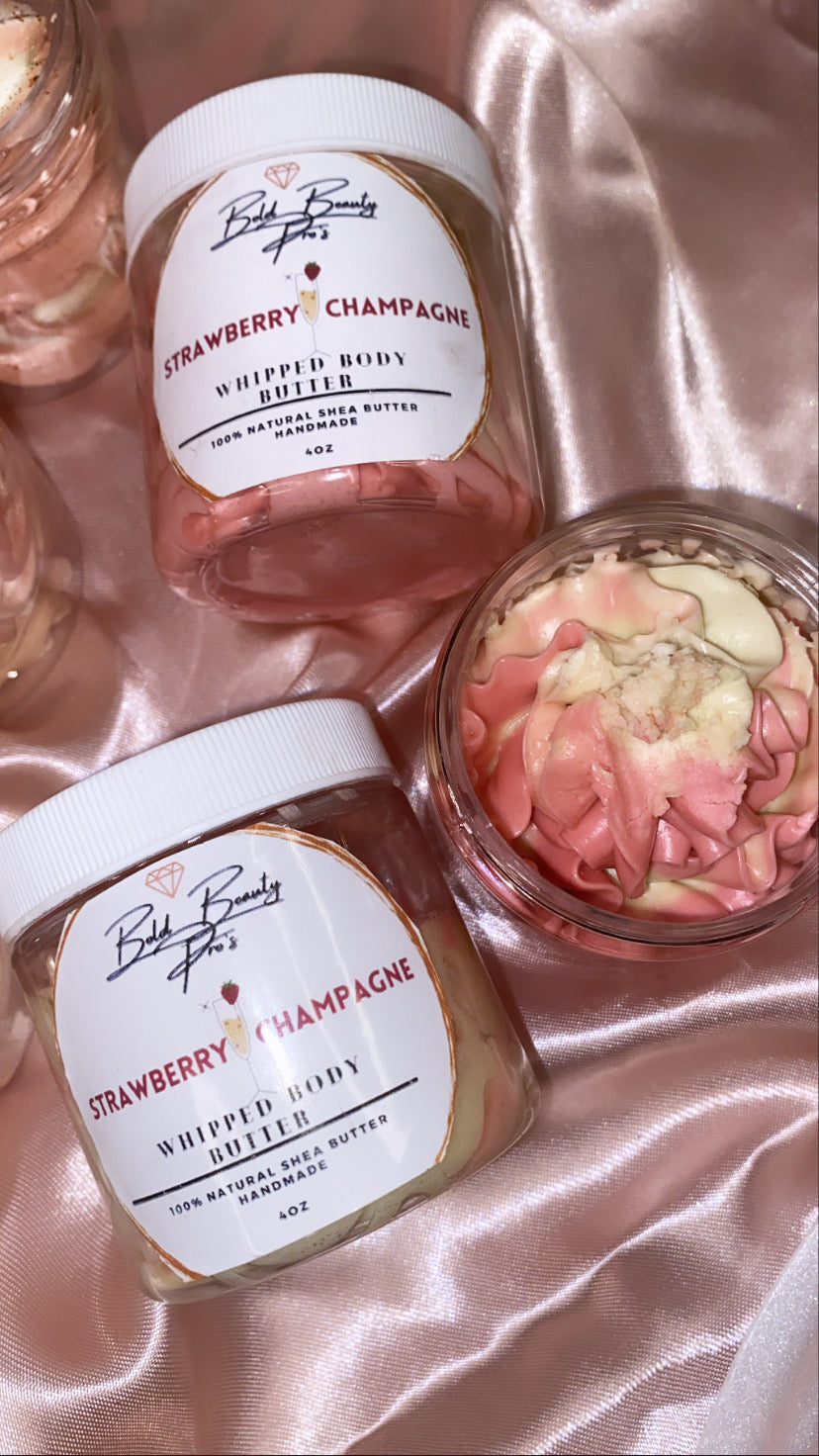 “ Strawberry and Champagne 🥂 🍓 ” Body Butter - Bold Beauty Pro LLC